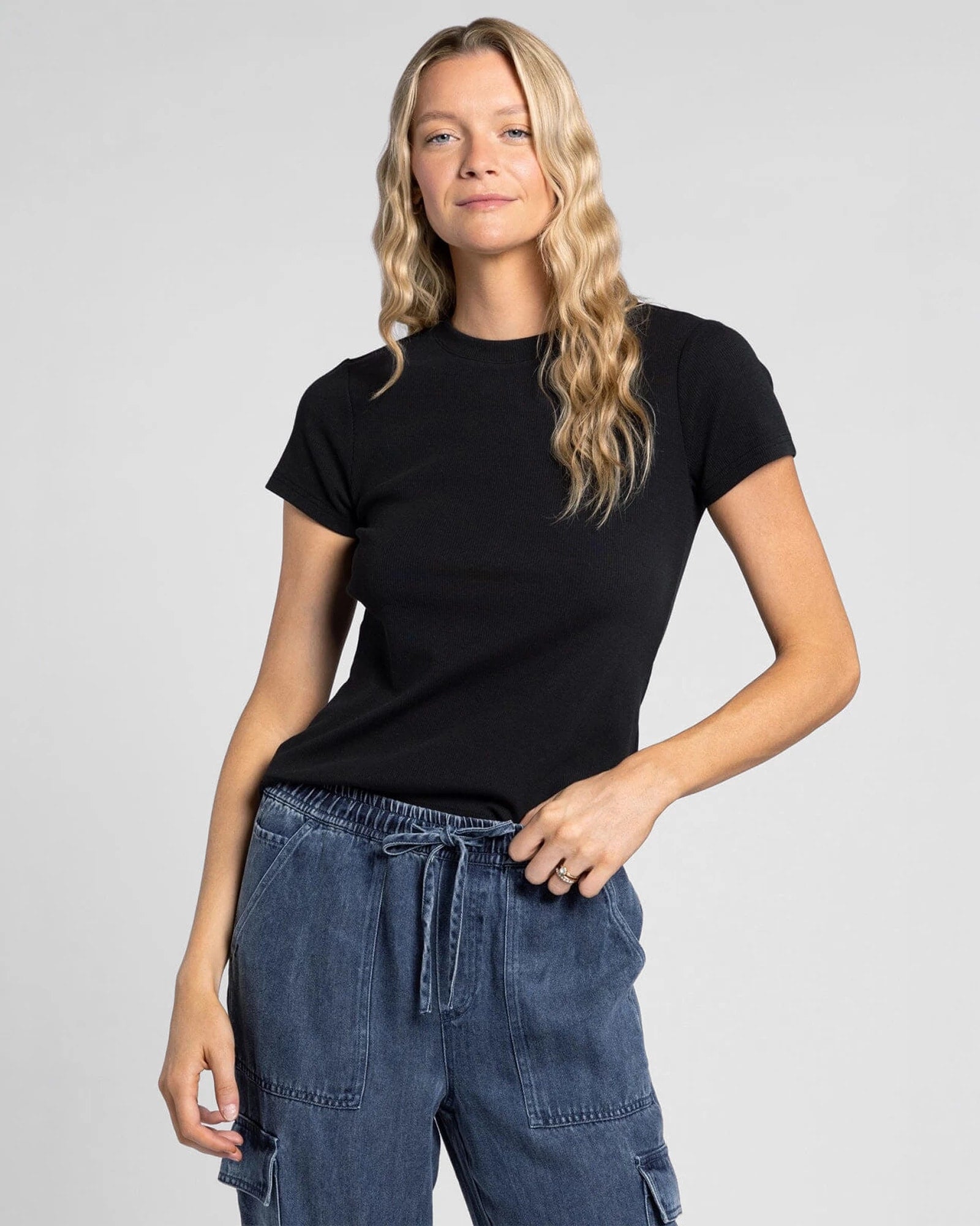 Black $|& Thread & Supply Annie Tee - VOF Detail