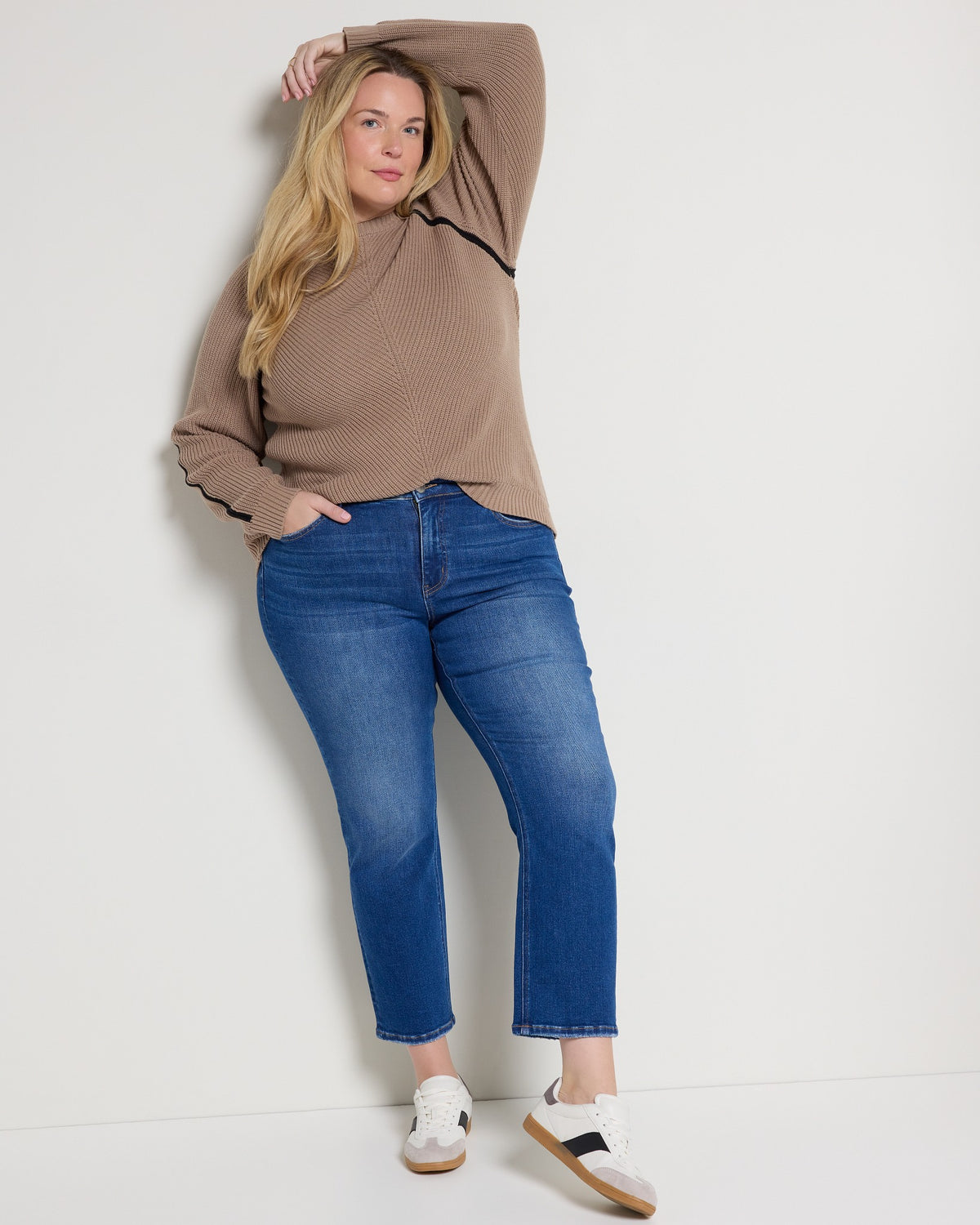 Taupe Black $|& Thread & Supply Koya Sweater - UGC On Fig