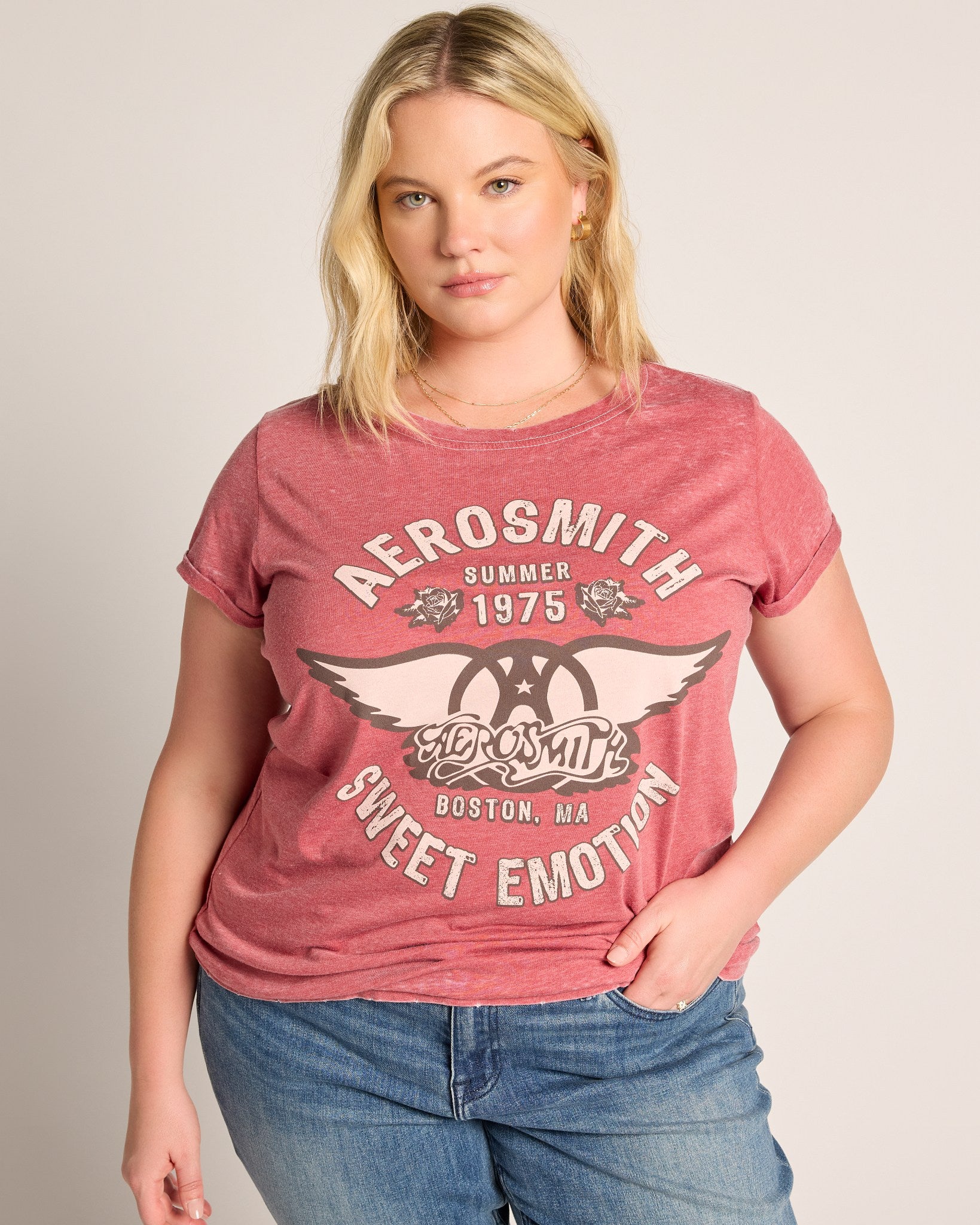 Chili Pepper $|& Recycled Karma Aerosmith Burn Out Tee - SOF Front