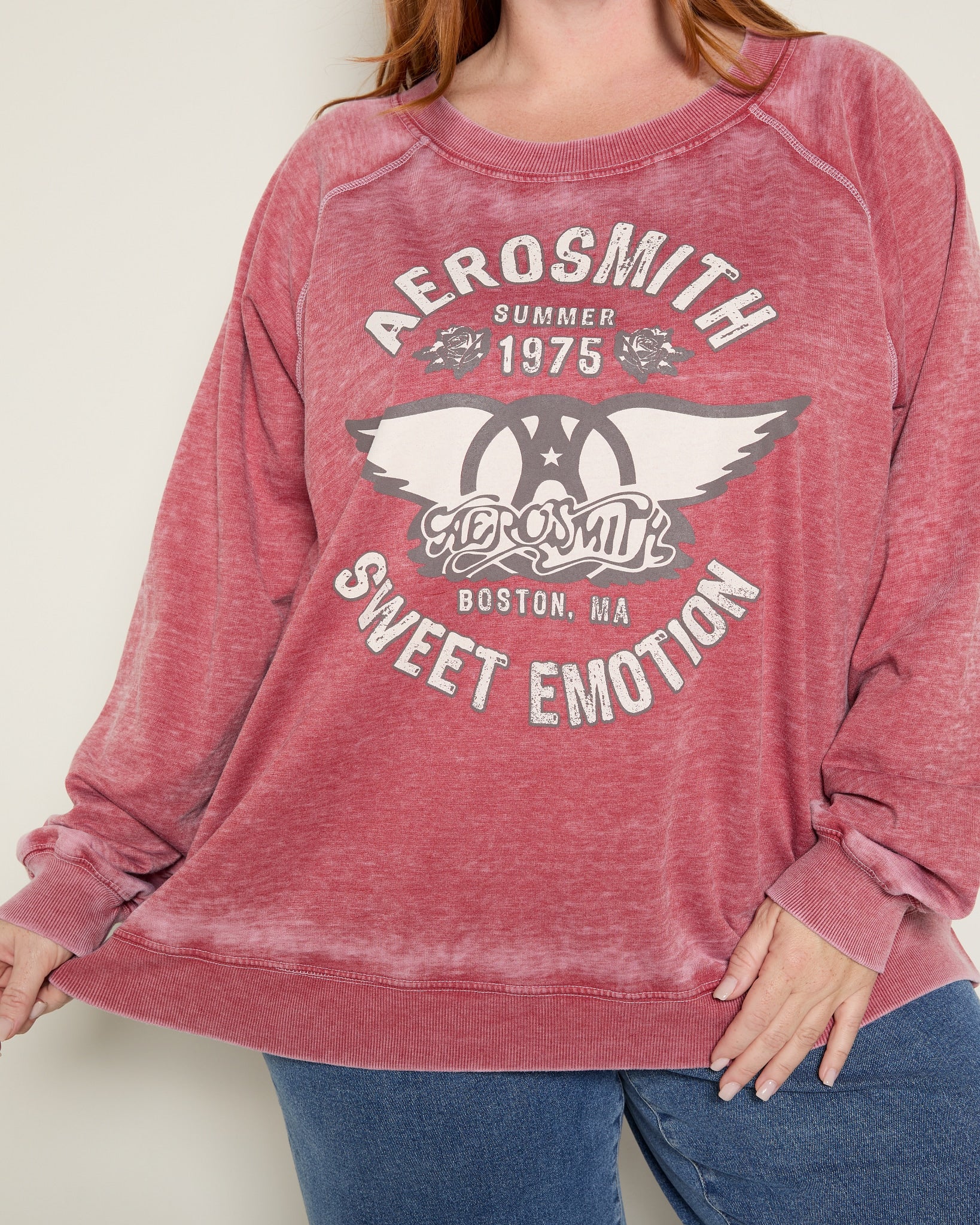 Chili Pepper $|& Recycled Karma Aerosmith Sweatshirt - SOF Full Front