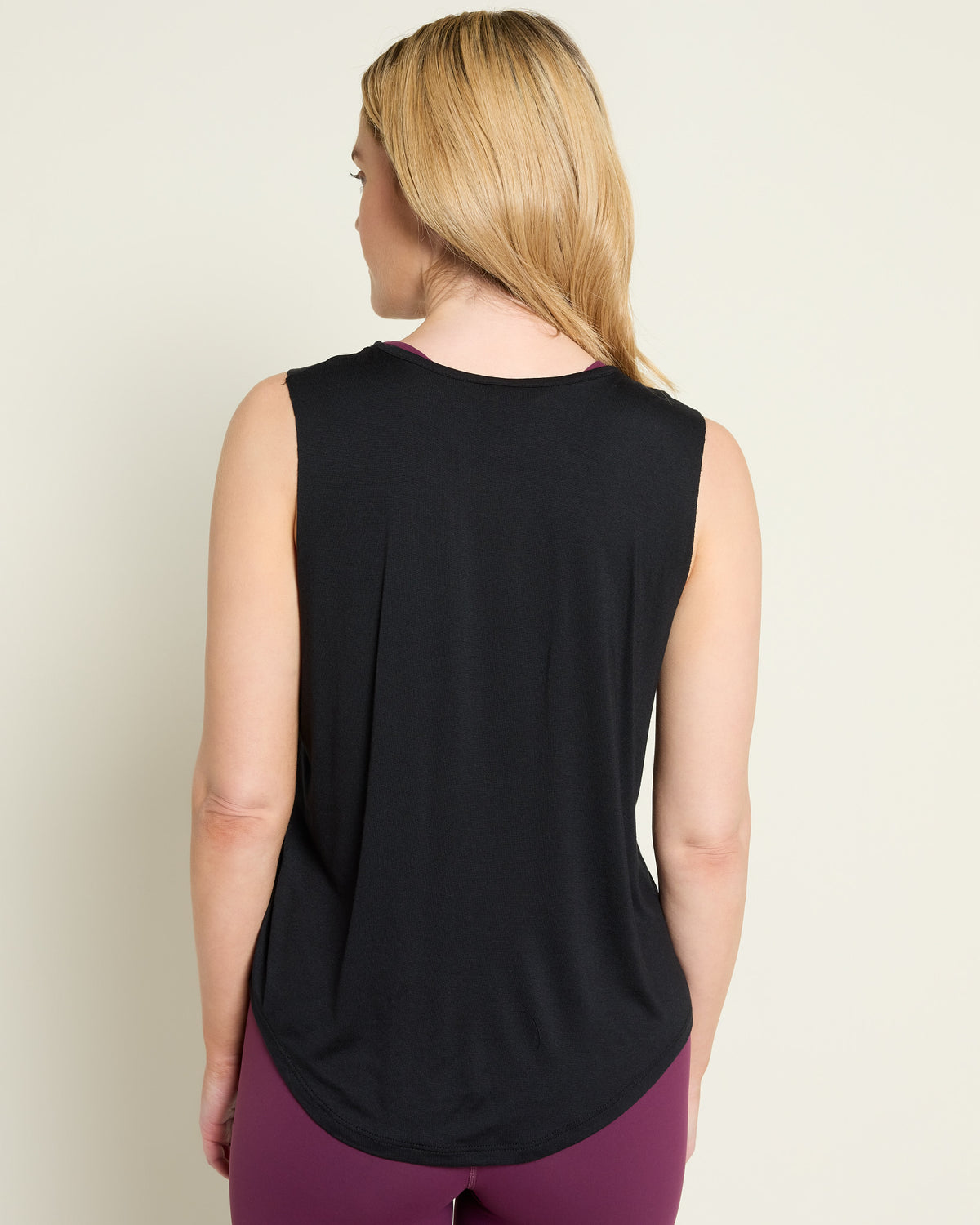 Black $|& Interval Rebound Graphic Tank - SOF Back