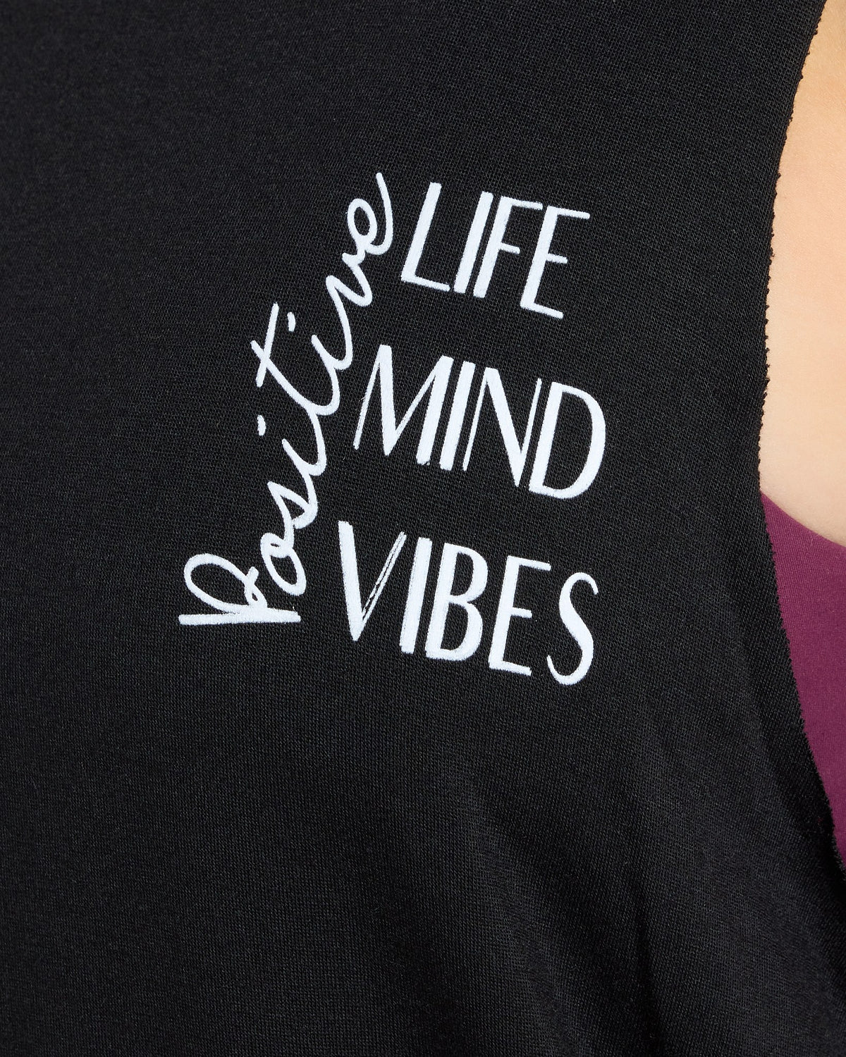 Black $|& Interval Rebound Graphic Tank - SOF Full Front