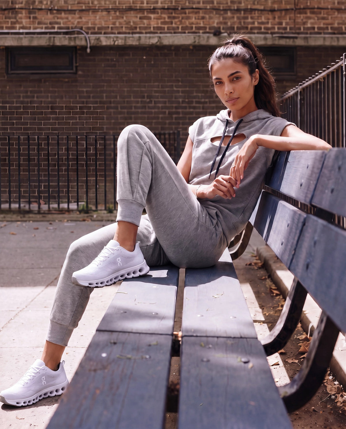 Heather Grey $|& Interval On The Go Jogger - SOF Side