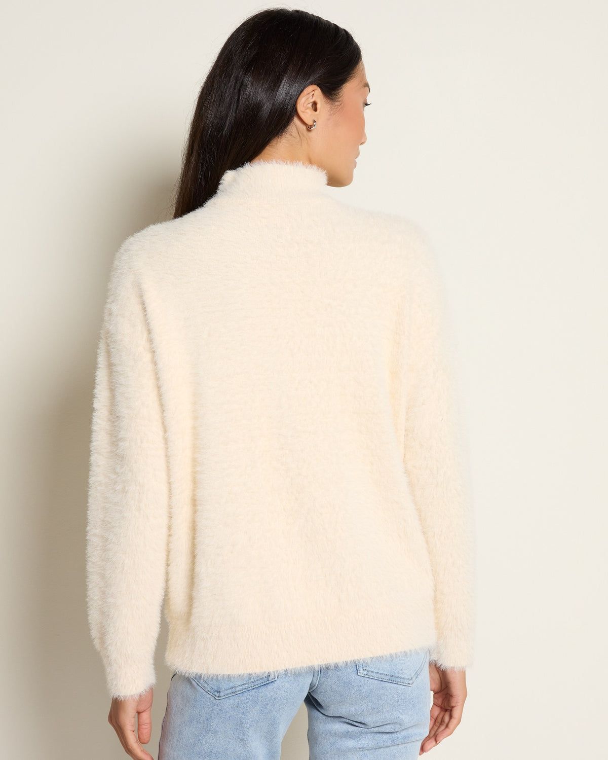 Almond $|& Herizon Cozy-Up Sweater - SOF Back