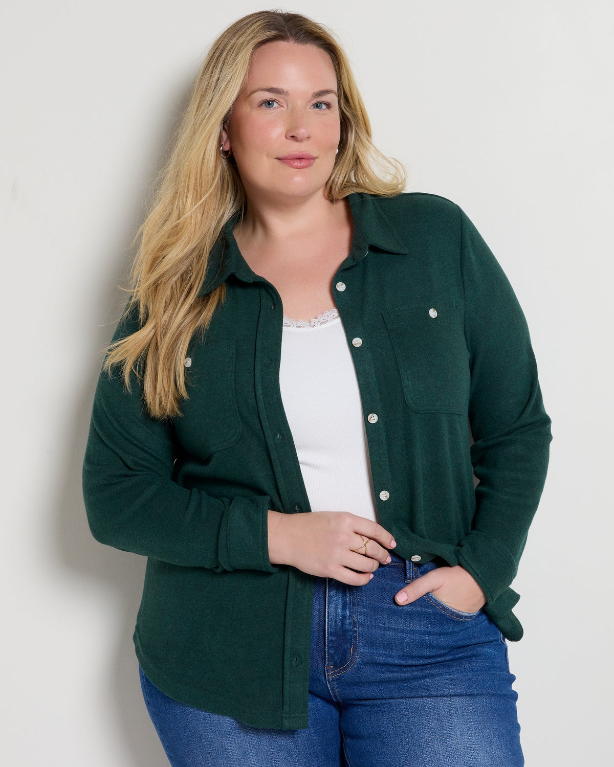 Forest Green $|& Thread & Supply Lewis Shirt - SOF Front