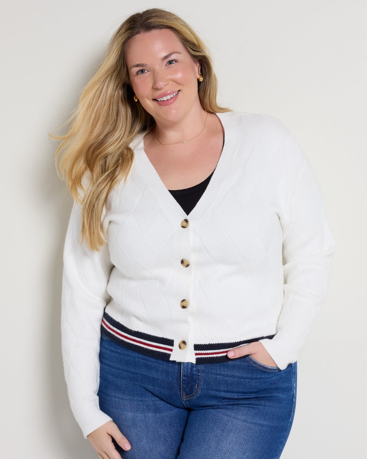 Ivory $|& Thread & Supply Chaney Cardigan - SOF Front