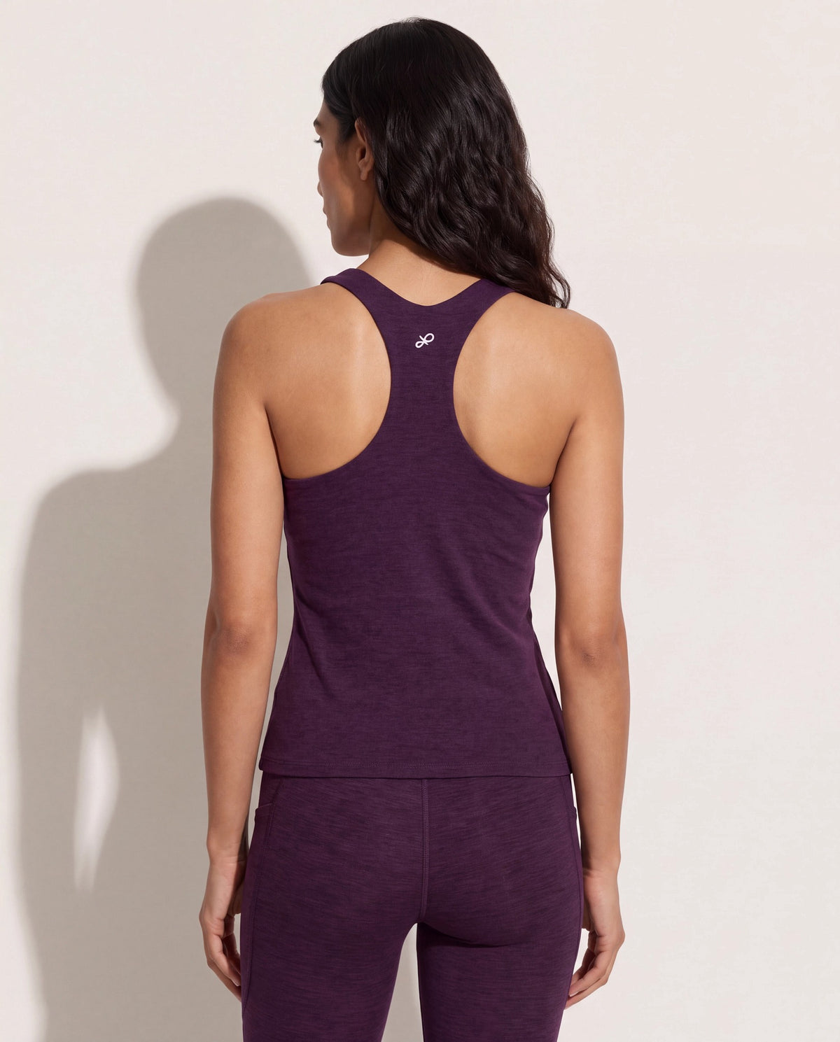 Plum Heather $|& Interval Flowheather Harper High Hip Tank - SOF Back