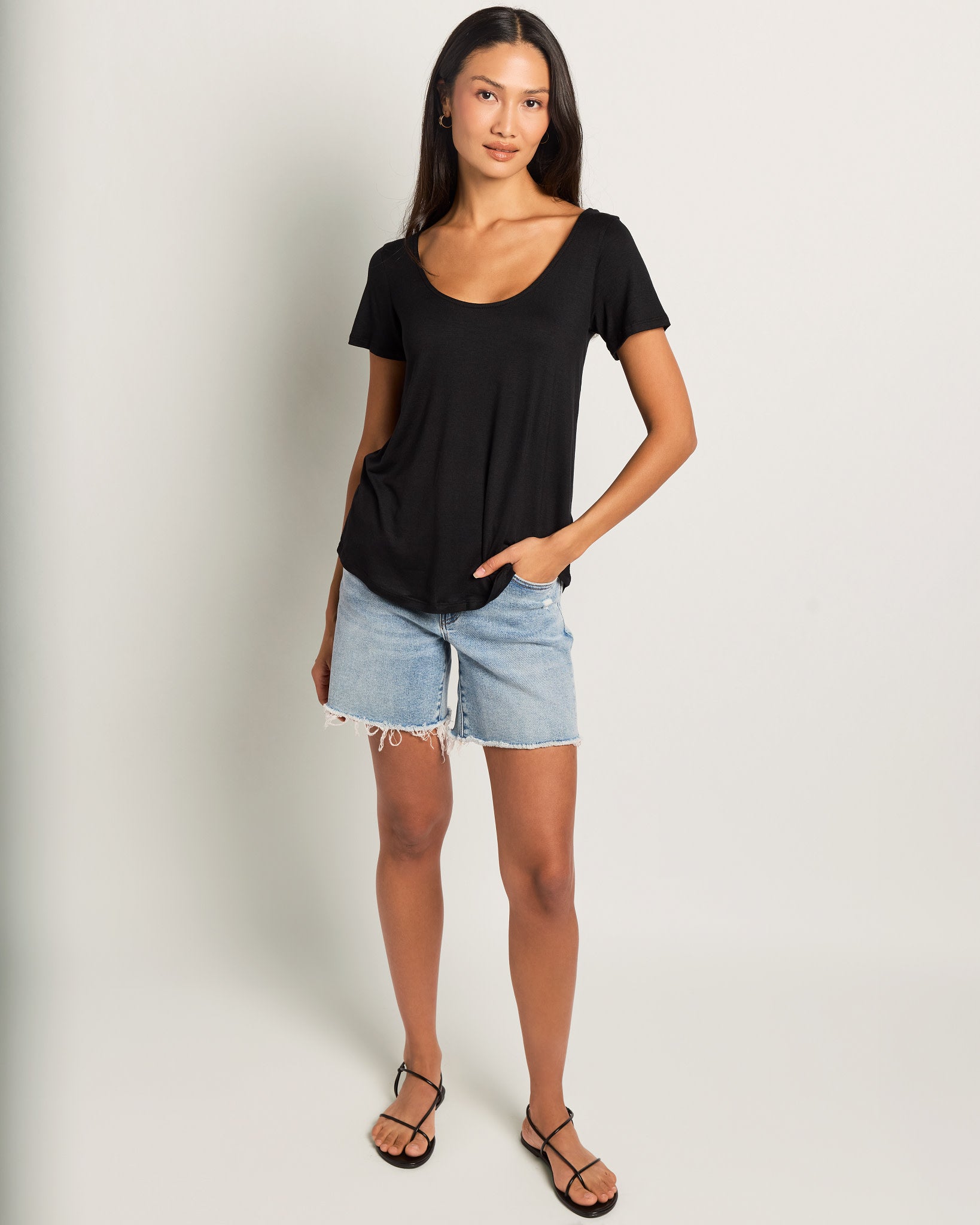 Black $|& W. by Wantable The Double Take Tee - UGC On Fig