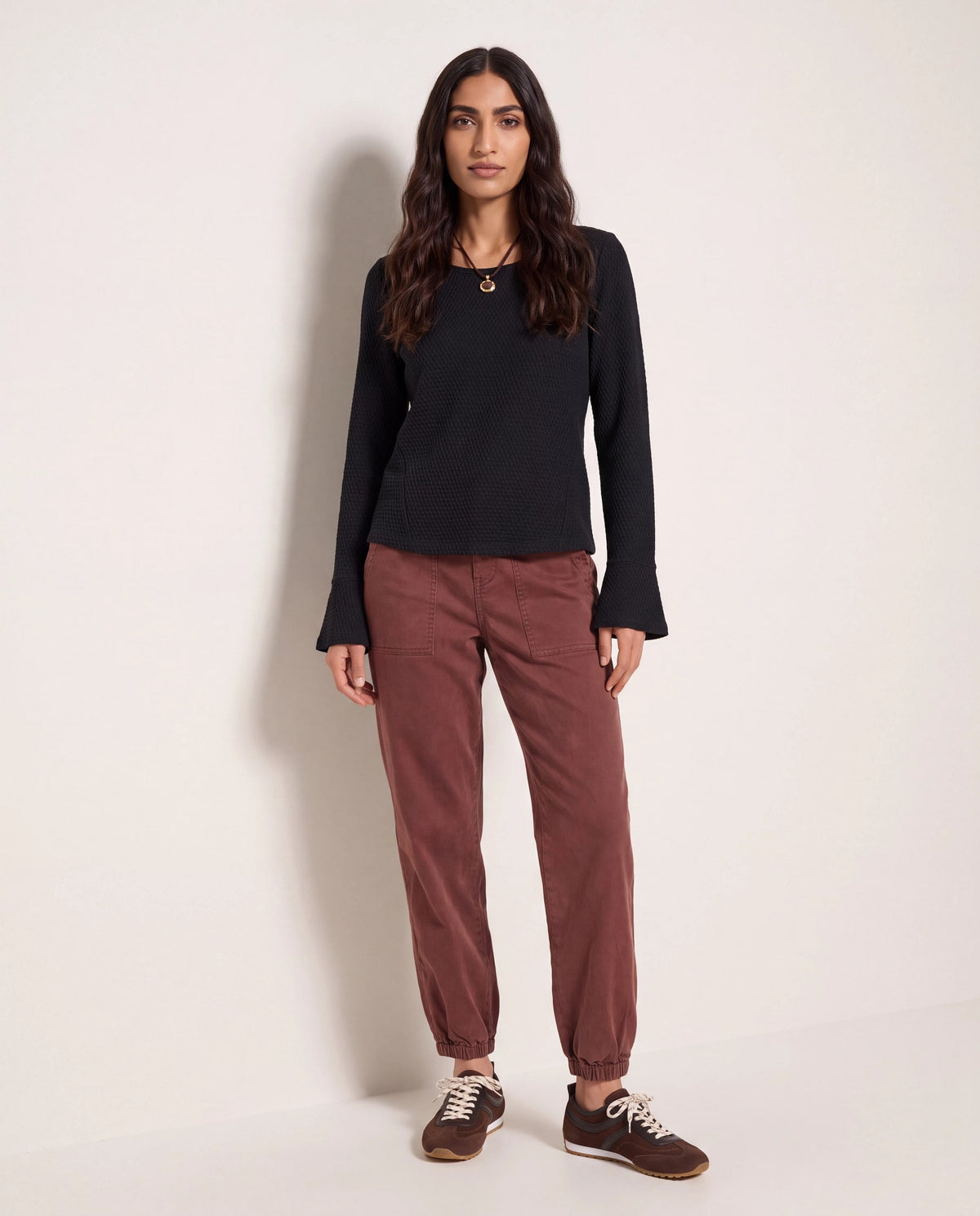 Black $|& Herizon Campfire Thermal Top - UGC On Fig