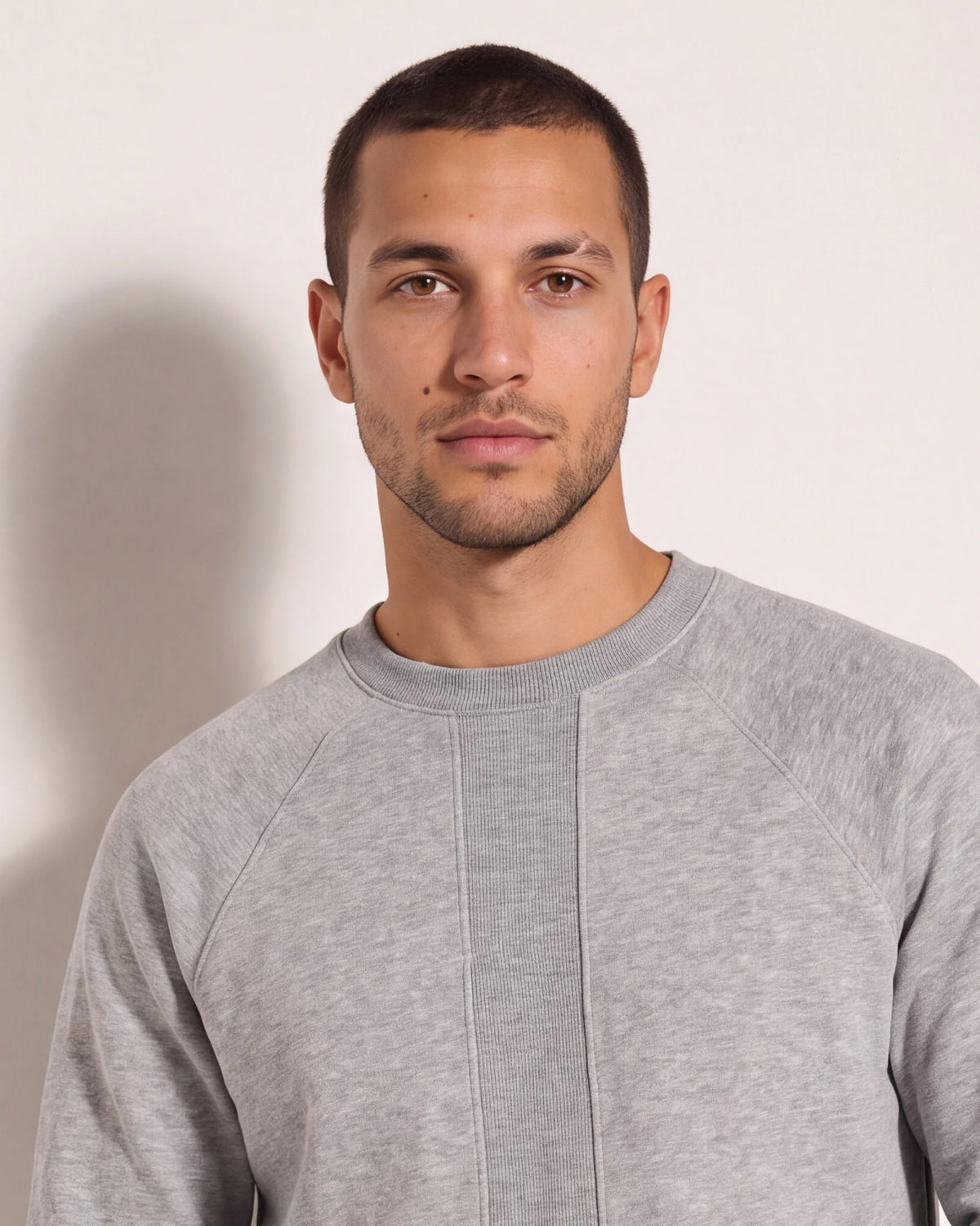 Heather Grey $|& SDOS Core Sweatshirt - SOF Detail
