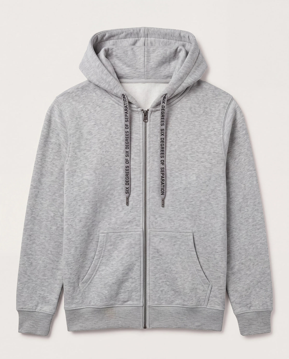 Heather Grey $|& SDOS Core Zip Hoodie - Hanger Detail