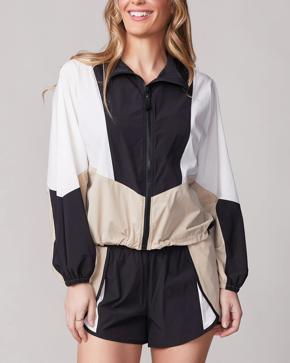 Black $|& Thrive Société Seamed Jacket - VOF Detail