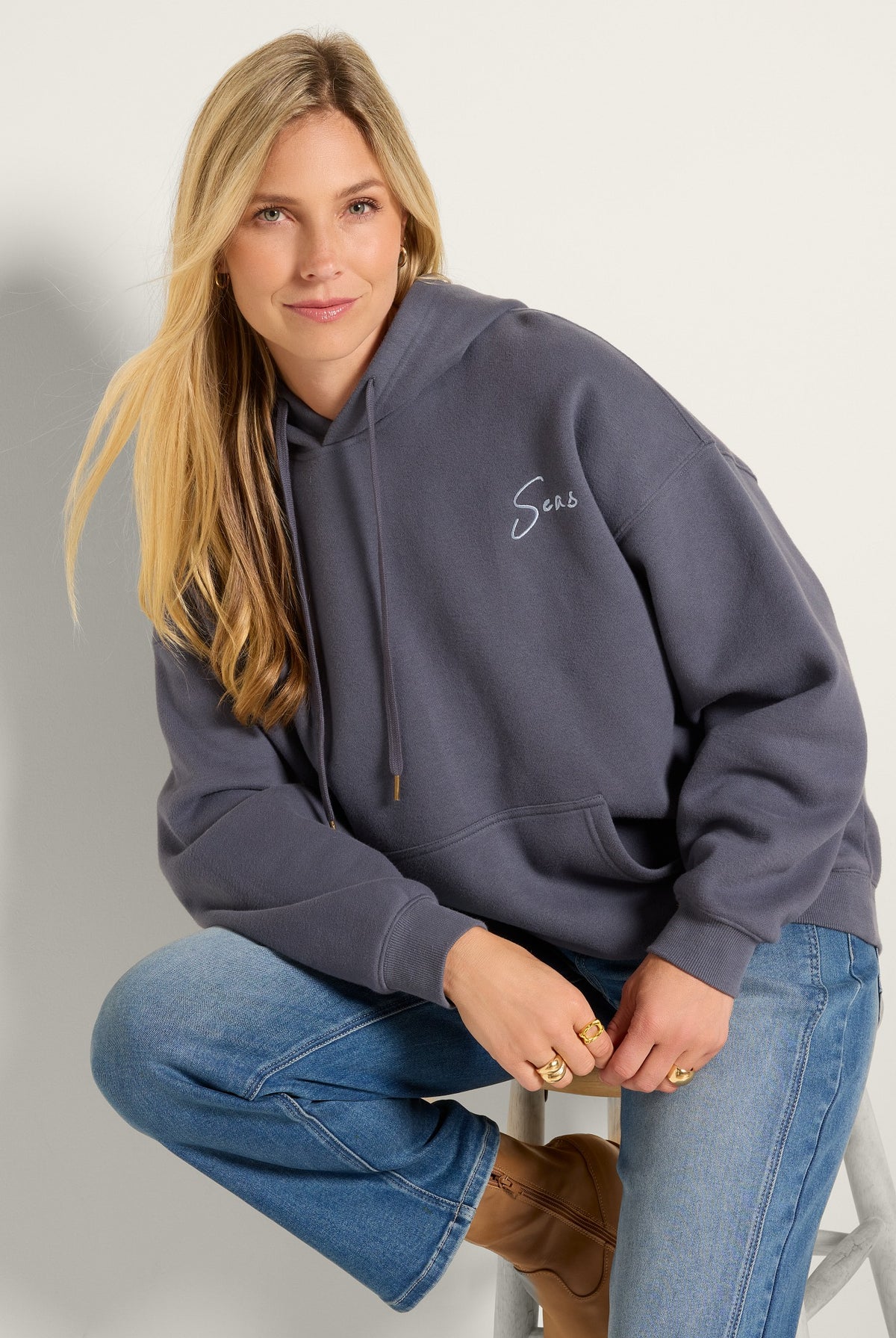 Indigo Haze $|& SEAS Ryder "Tide Tripper" Graphic Hoodie - UGC On Fig