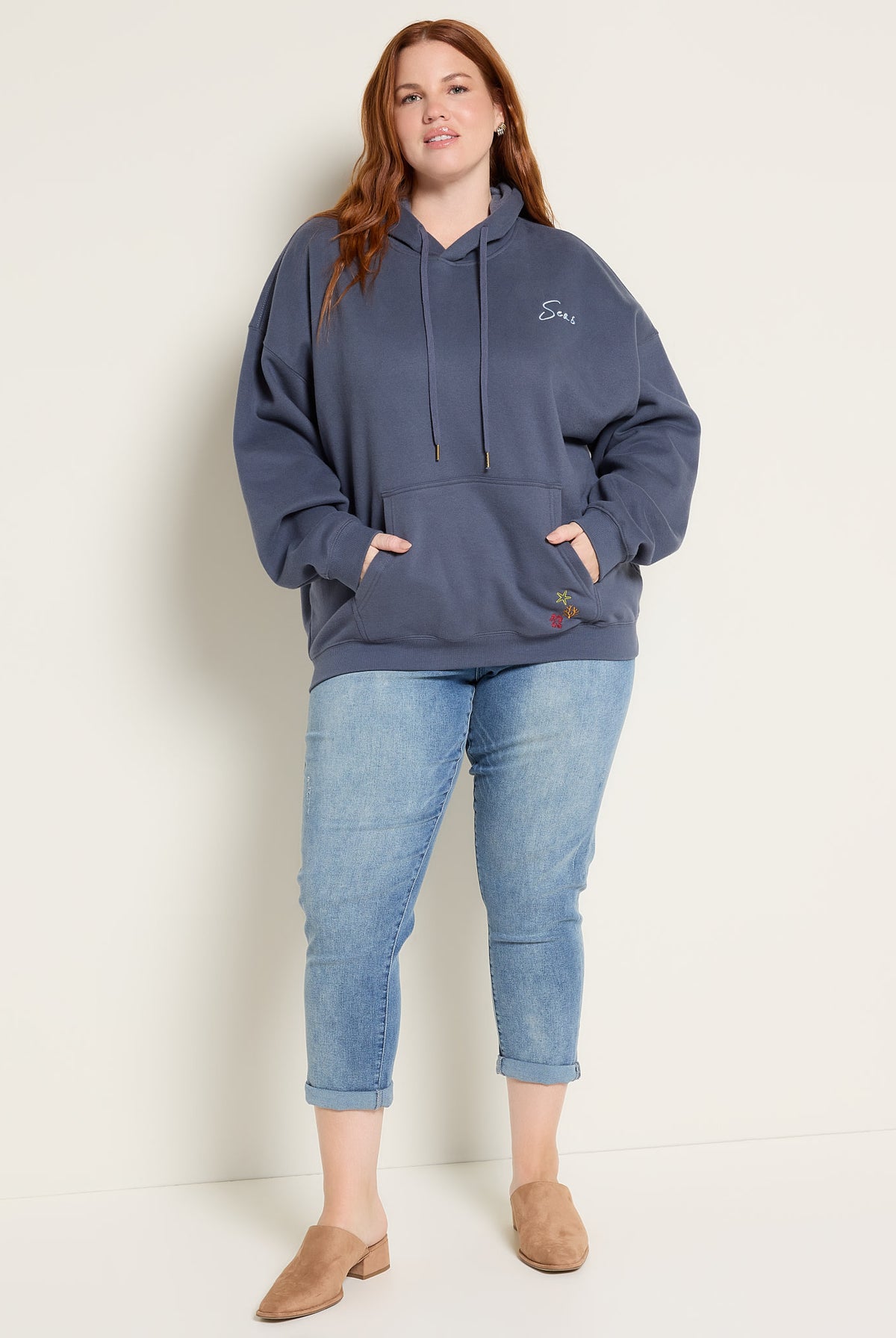 Indigo Haze $|& SEAS Ryder "Tide Tripper" Graphic Hoodie - UGC On Fig
