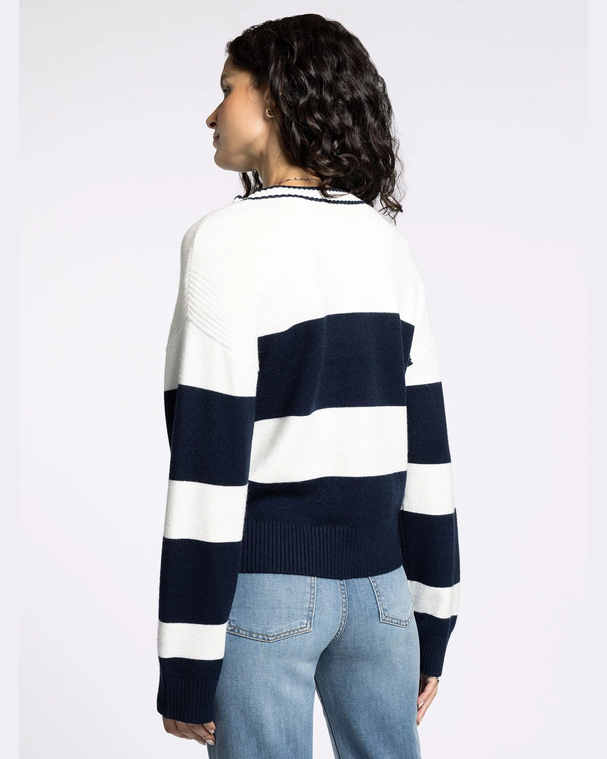 Navy Combo $|& Thread & Supply Tabitha Sweater - Hanger Side