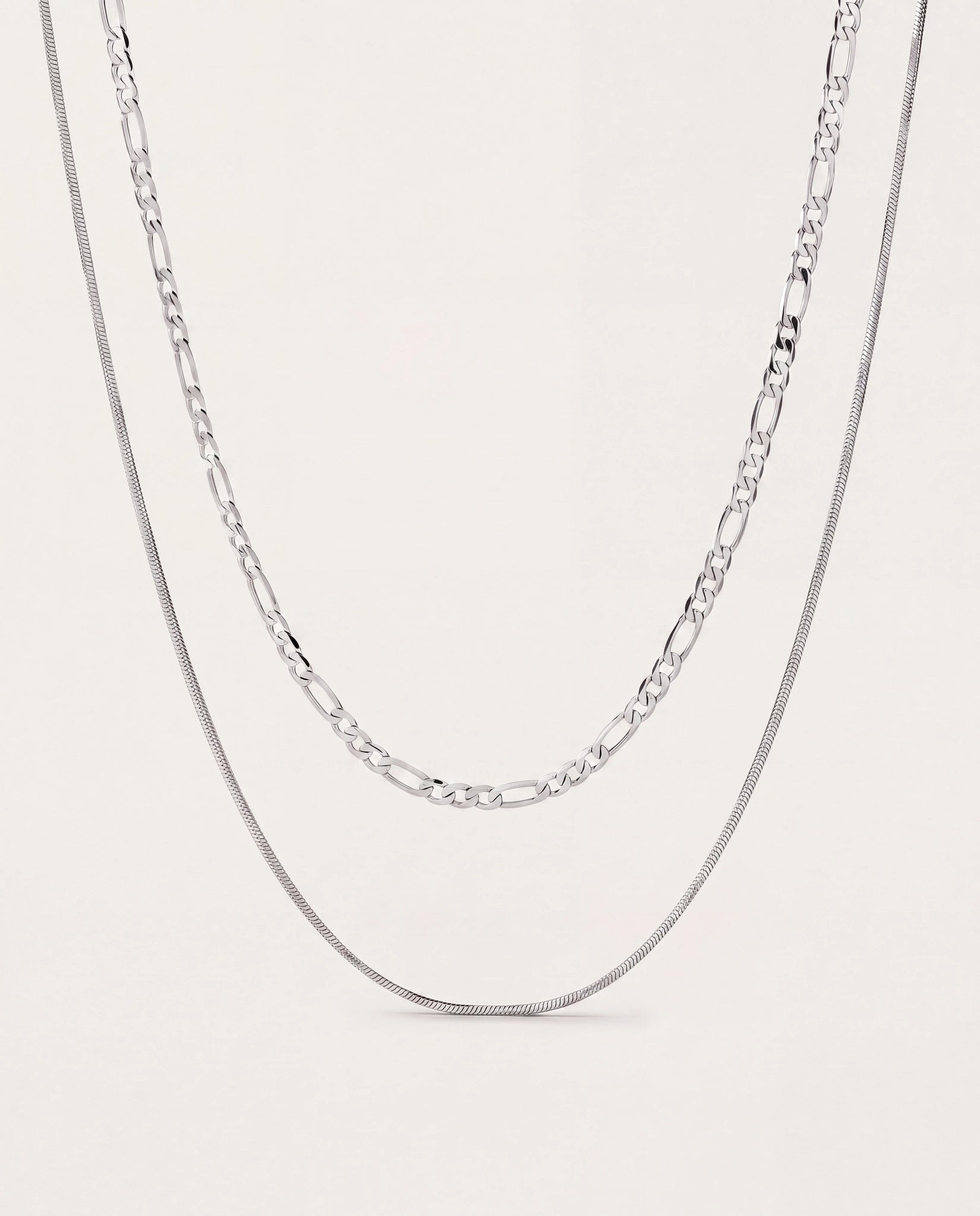 Silver $|& Luv AJ The Cecilia Chain Necklace - Hanger Detail