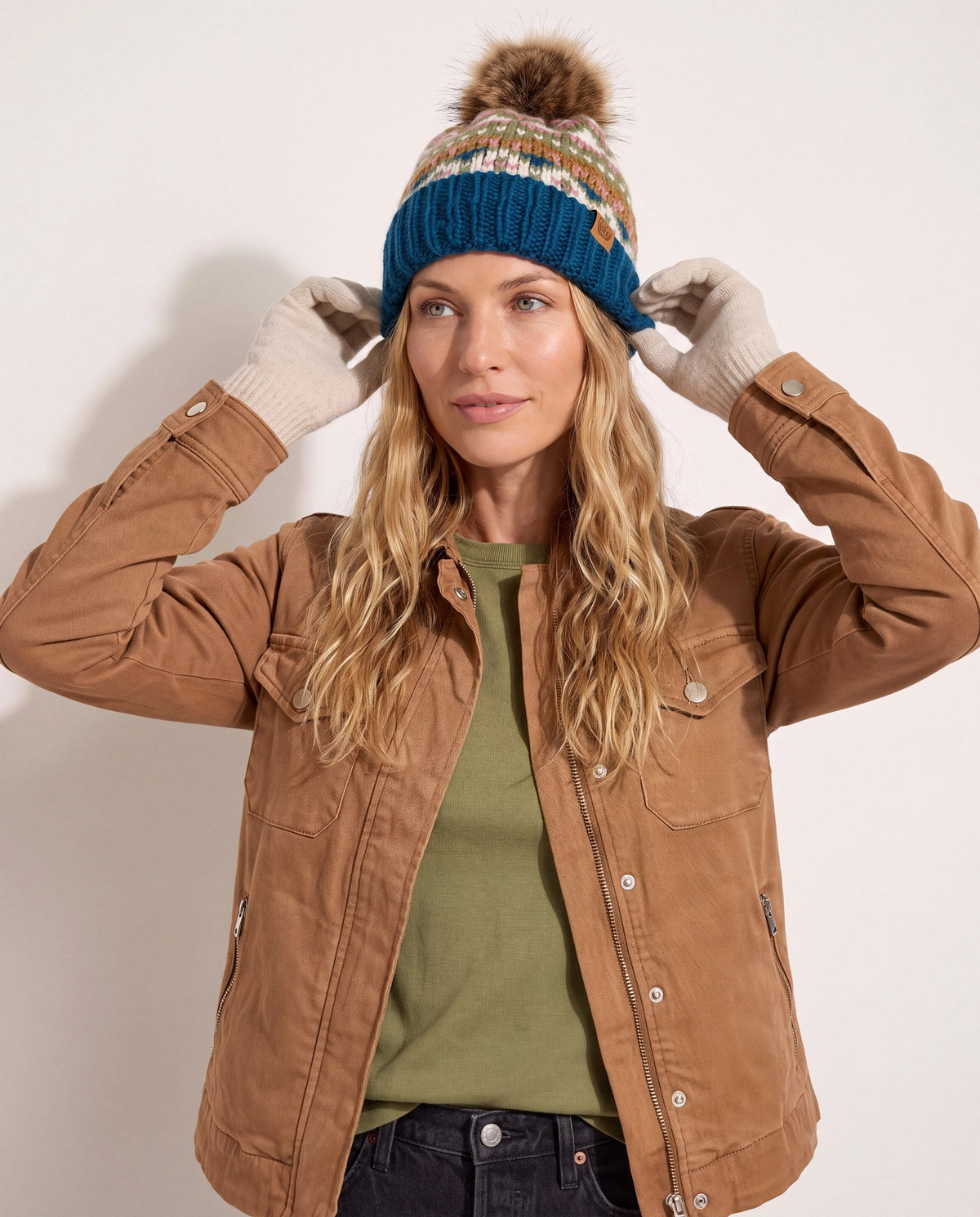 Blue Multi $|& Panache Apparel FairIsle Hat - SOF Full Front