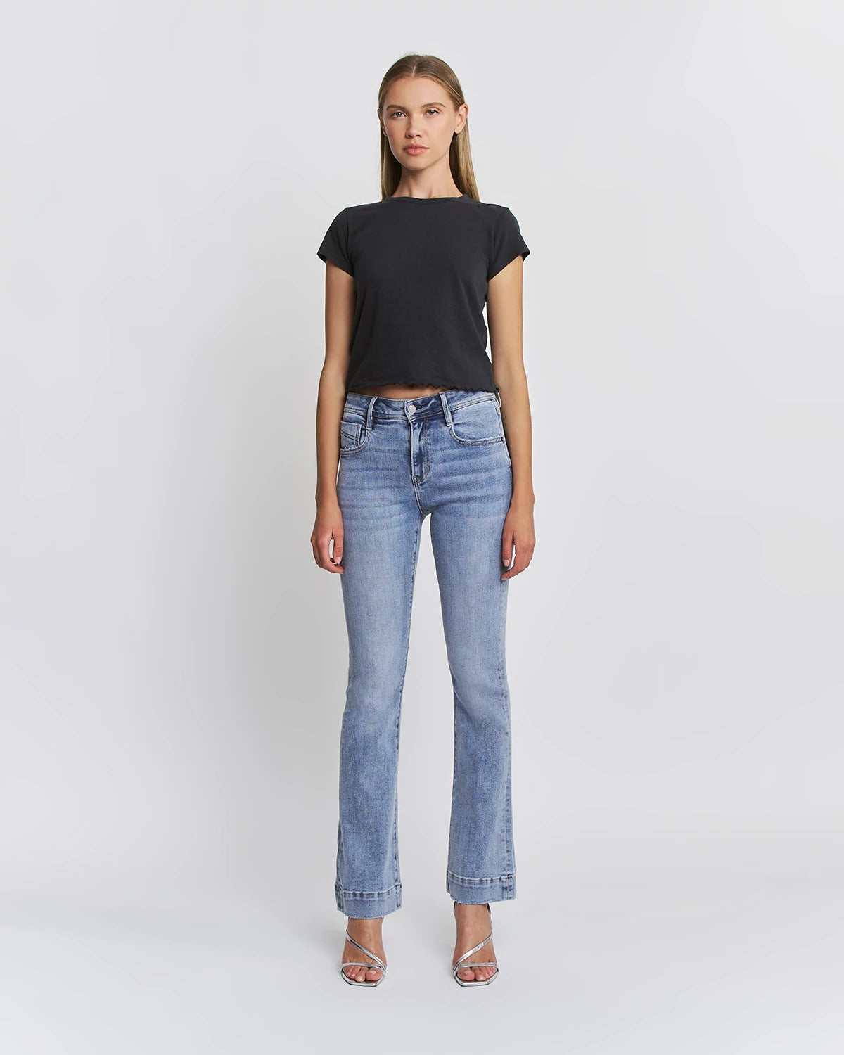 Deep Cove $|& Mica Denim Mid Rise Bootcut Jeans - VOF Detail