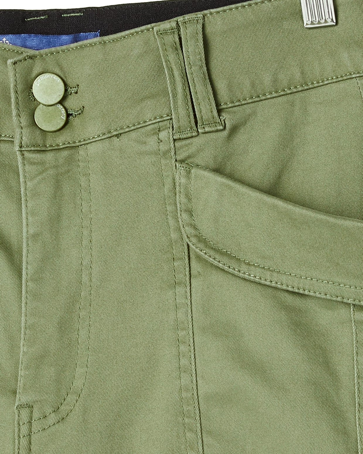 Laurel Oak $|& Democracy High Rise Double Button Utility Short - Hanger Detail