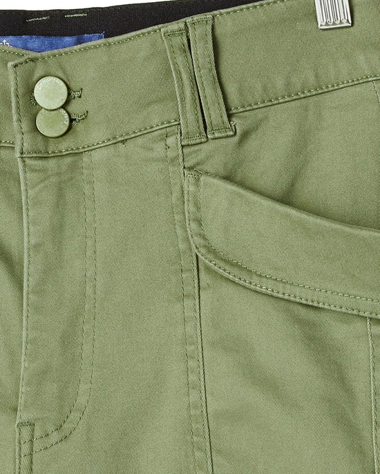 Laurel Oak $|& Democracy High Rise Double Button Utility Short - Hanger Detail