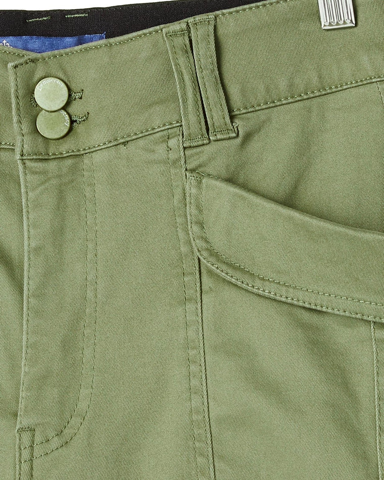 Laurel Oak $|& Democracy High Rise Double Button Utility Short - Hanger Detail