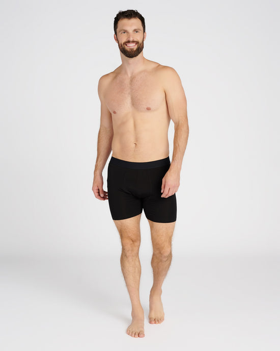 Black $|& MOVESGOOD 3 Pairs Athletic Trunk - SOF Full Front
