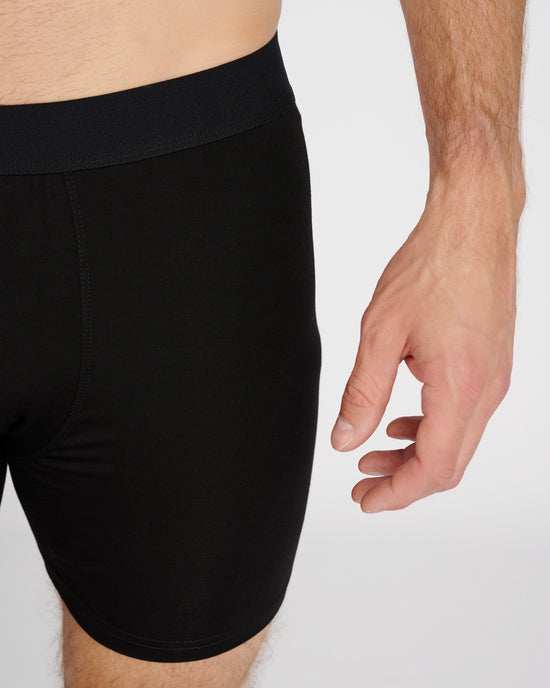 Black $|& MOVESGOOD 3 Pairs Athletic Trunk - SOF Detail