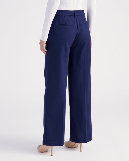 Cadet Blue $|& Liverpool Kelsey Wide Leg Trouser - SOF Back