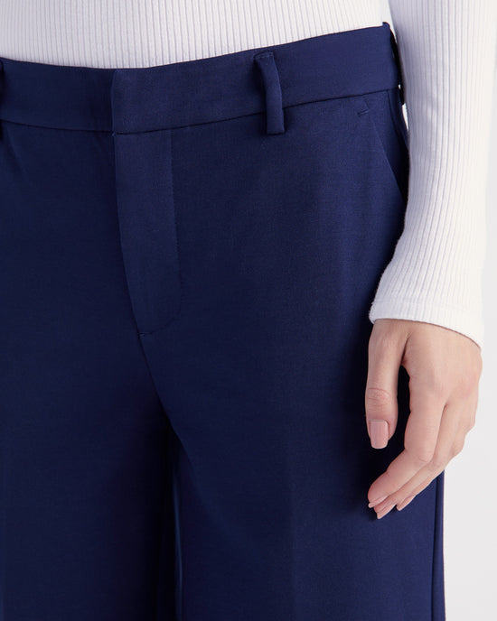 Cadet Blue $|& Liverpool Kelsey Wide Leg Trouser - SOF Detail