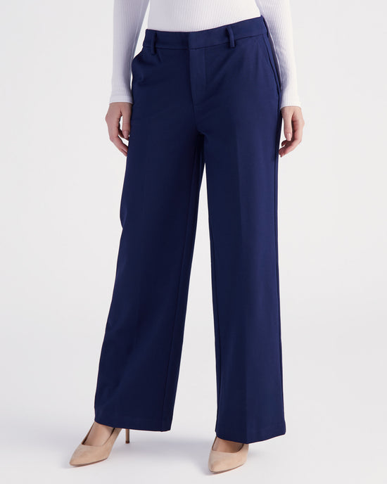 Cadet Blue $|& Liverpool Kelsey Wide Leg Trouser - SOF Front