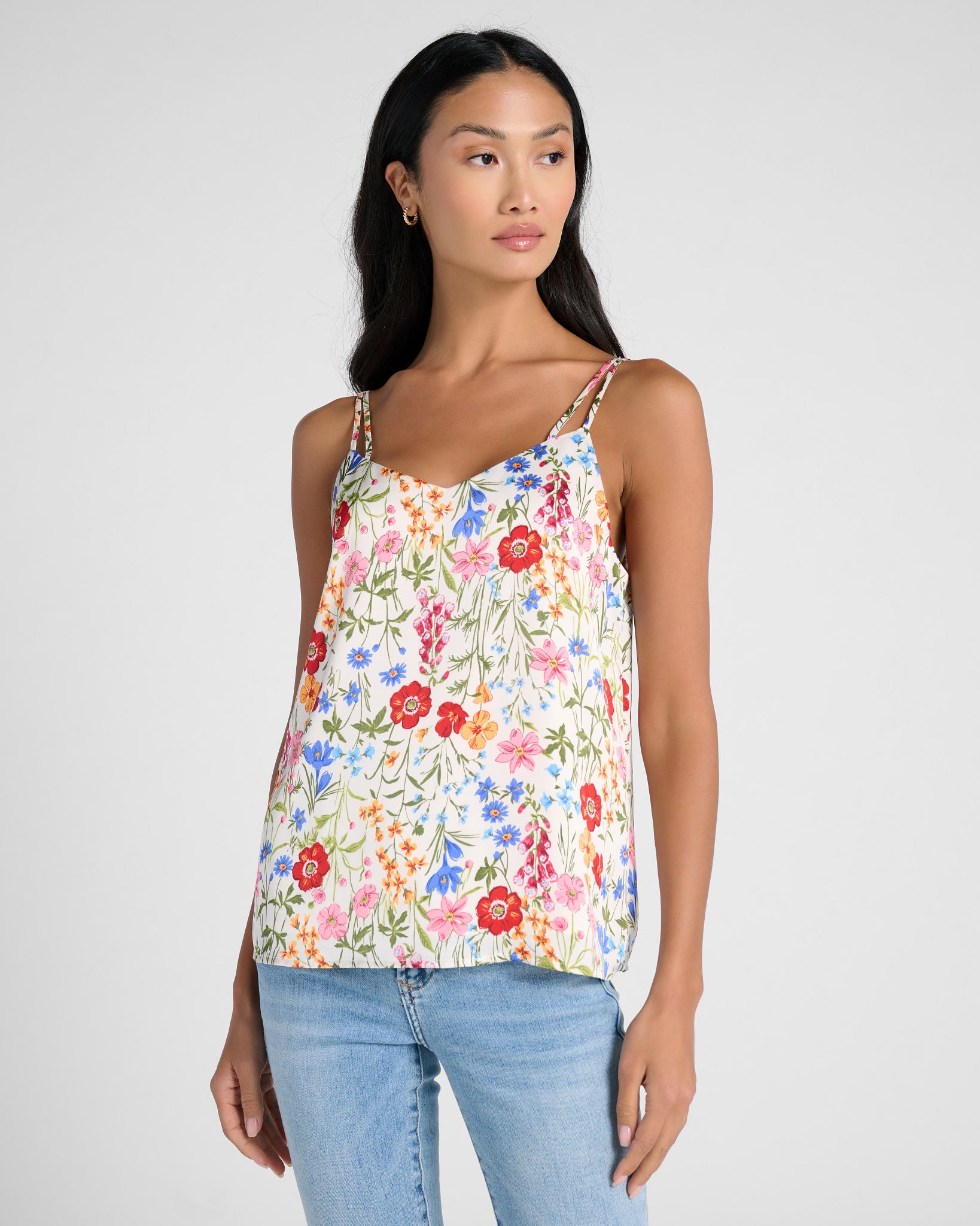 Double Strap Floral Printed Cami