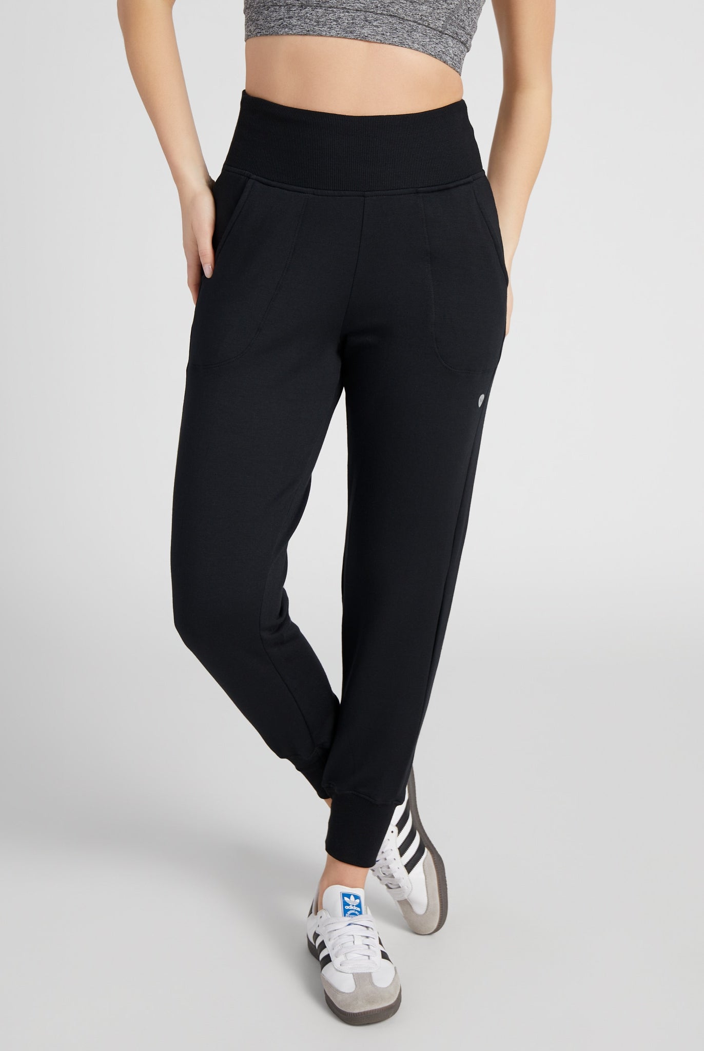 Black $|& Interval Flex Flat Front Jogger - SOF Front
