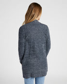 Heather Denim $|& Search For Sanity Cozy Cardigan - SOF Back
