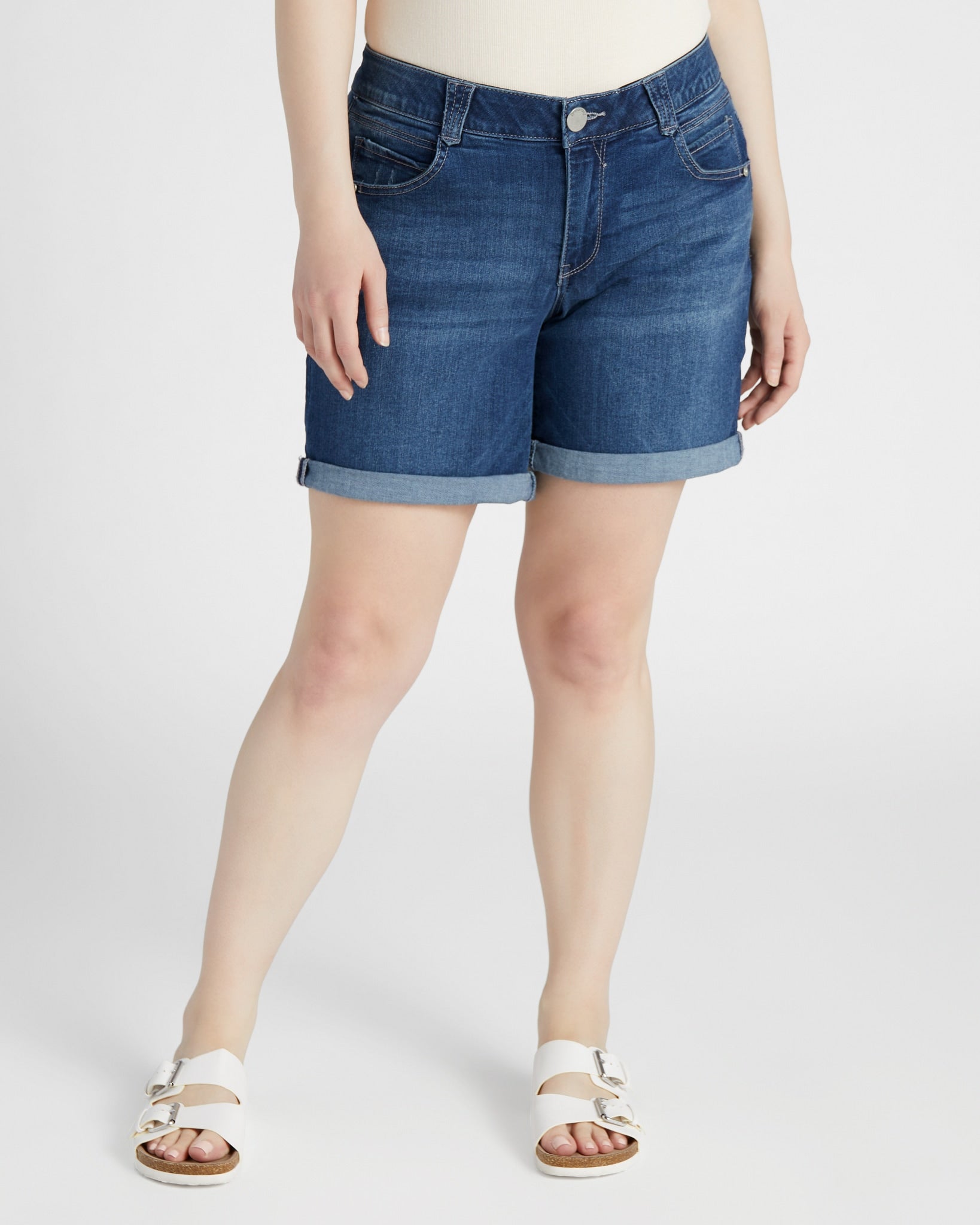 Blue $|& Democracy AbSolution Cuffed Short - SOF Front