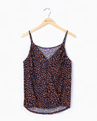 Blue/Orange Print $|& West Kei Printed Knit Cami - Hanger Detail