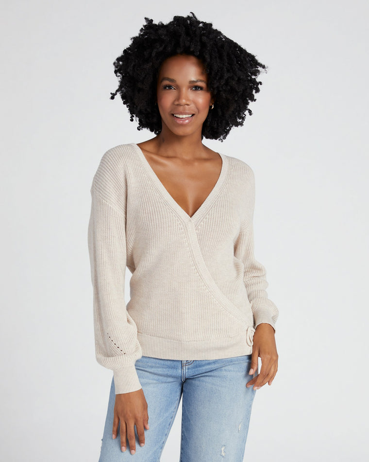 Heather Oatmeal $|& Gentle Fawn Camille Pullover Sweater - SOF Front