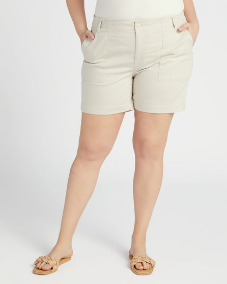 Utility Shorts with Flap Pockets