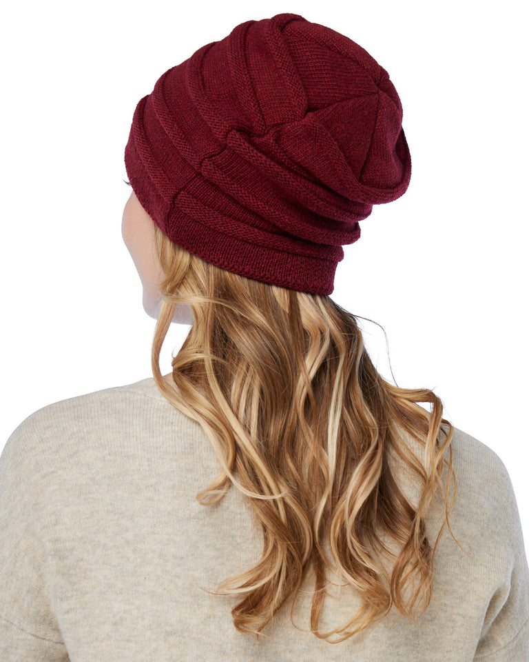 Slouchy Fur Lined Beanie