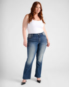 Dark Wash $|& Vigoss Jagger Classic Fit Bootcut Jeans - SOF Full Front
