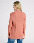 Light Rust $|& Staccato Open Front Pocket Cardigan - SOF Back