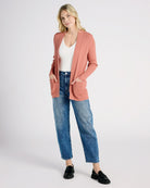 Light Rust $|& Staccato Open Front Pocket Cardigan - SOF Full Front