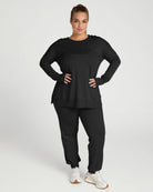 Black $|& Interval Unwind Pullover - SOF Full Front