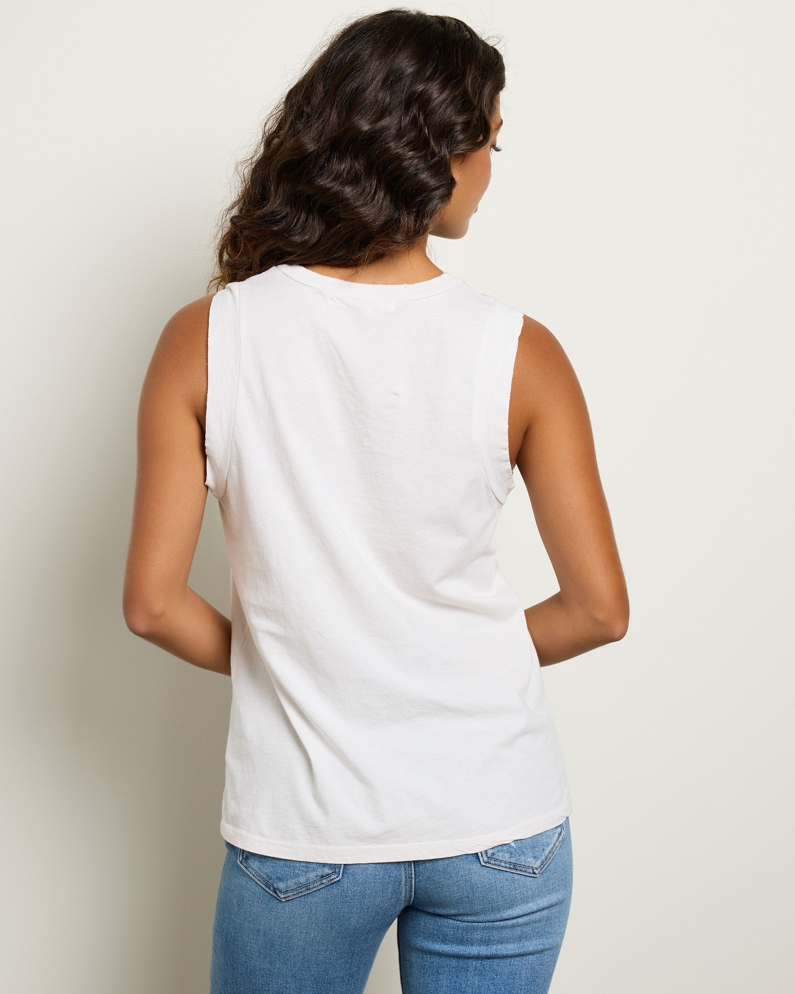 Vintage White $|& Project Social T Cocktail Time Tank - SOF Back