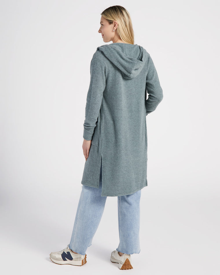 H. Green $|& Theo & Spence/W. by Wantable Solid Yummy Hoodie Cardigan - SOF Back