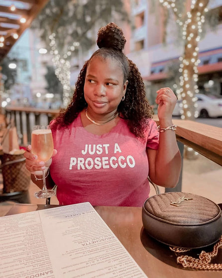 Just a Prosecco Cropped Tee
