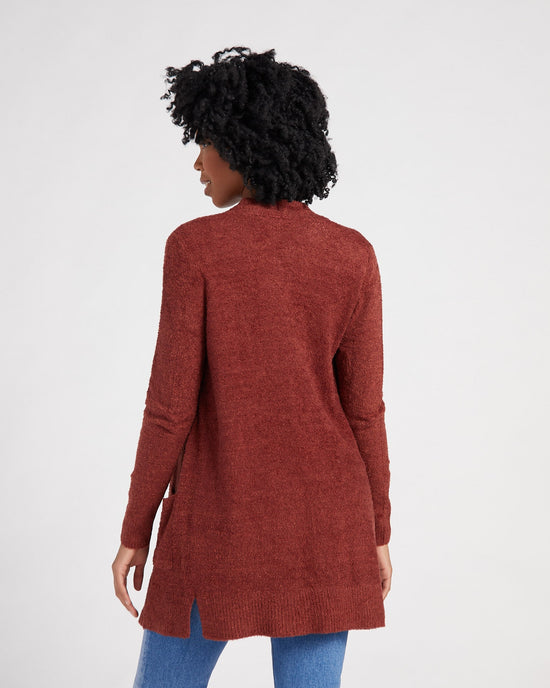 Rust $|& Search For Sanity Cozy Cardigan - SOF Back