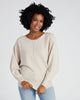 Raw Edge Batwing Pullover