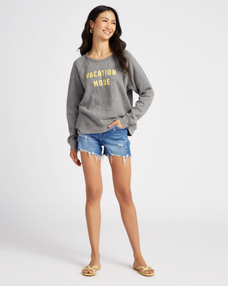 VACAY Mode Sweatshirt H. Grey $|& 78 & Sunny VACAY Mode Sweatshirt - SOF Full Front
