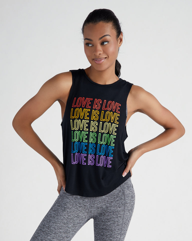 Graphic Muscle Tank - Love is Love