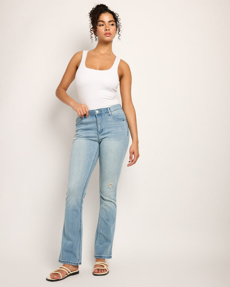 Light Blue Vintage $|& Democracy Absolution High Rise Bootcut Jeans - UGC On Fig